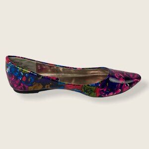 Steve Madden Ibiza Pointed Toe Flats Floral Size‎ 6 Shoes Statement Summer Boho